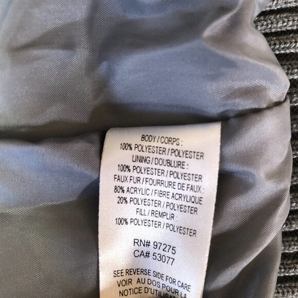 NWOT Fox Riders Teal, Grey, Black Winter Coat With Faux Fur Removable Collar - Picture 7 of 16